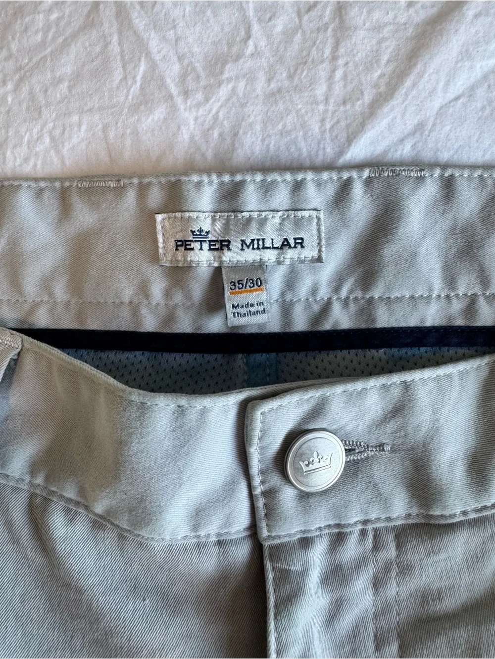 Peter Millar Light Gray Chinos